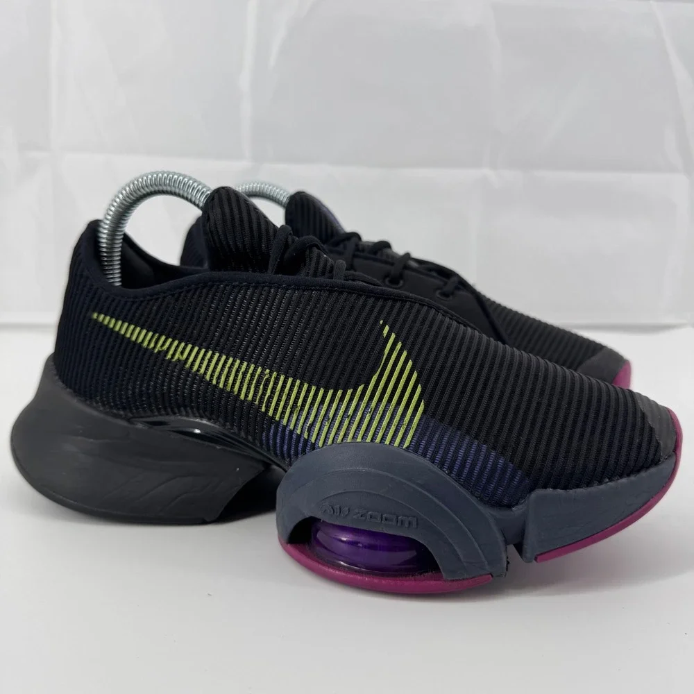 Nike‎ Air Zoom SuperRep 2 Training Shoes Womens 7 Black Cyber CU5925-010 HIIT